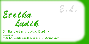 etelka ludik business card